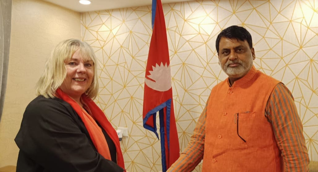 मधेश प्रदेशका मुख्यमन्त्री सोनल र बेलायती राजदूतावास टोलीबीच शिष्टाचार भेटघाट