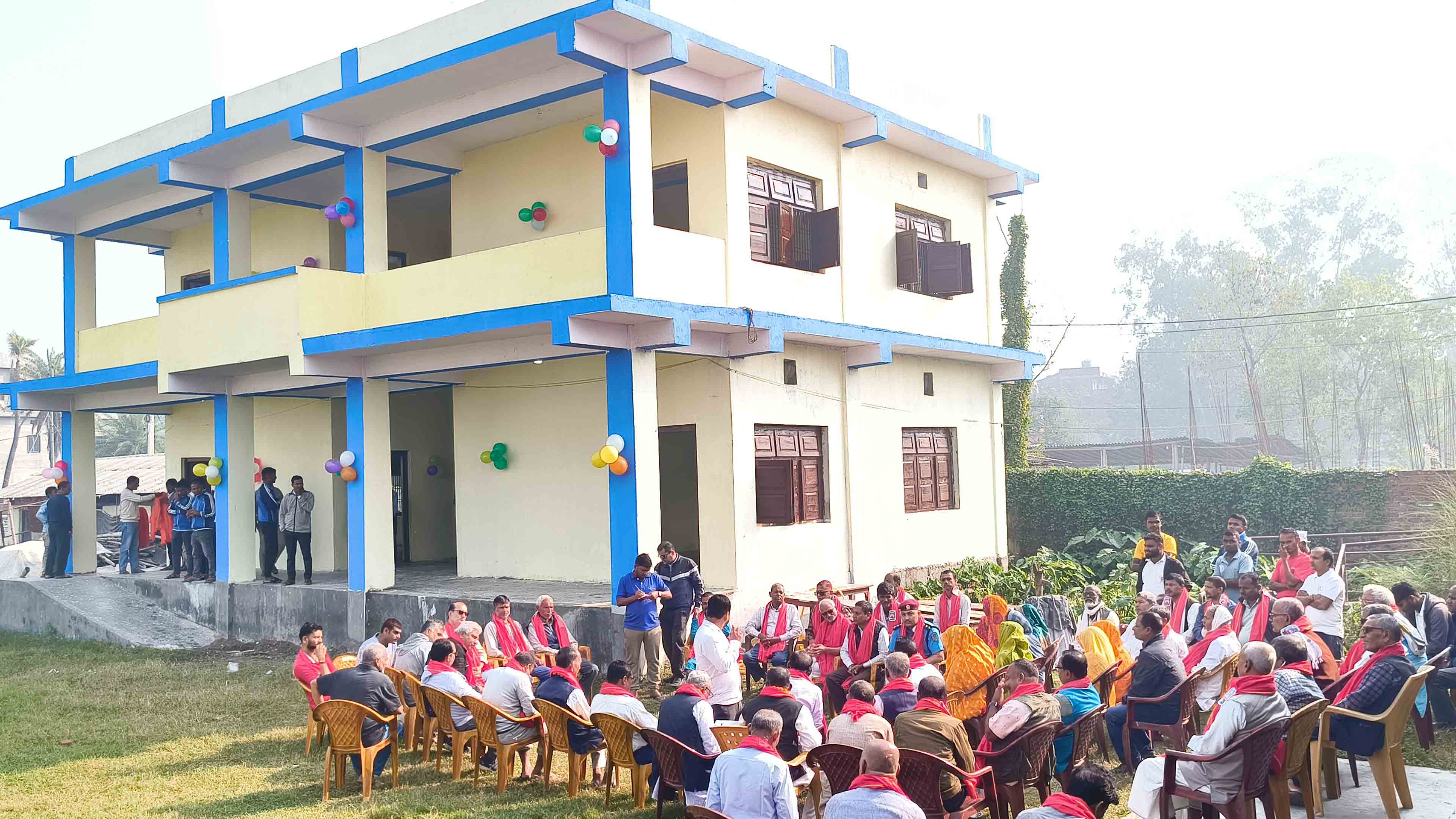 मटिहानीमा विद्यालयको नयाँ भवन उद्घाटन
