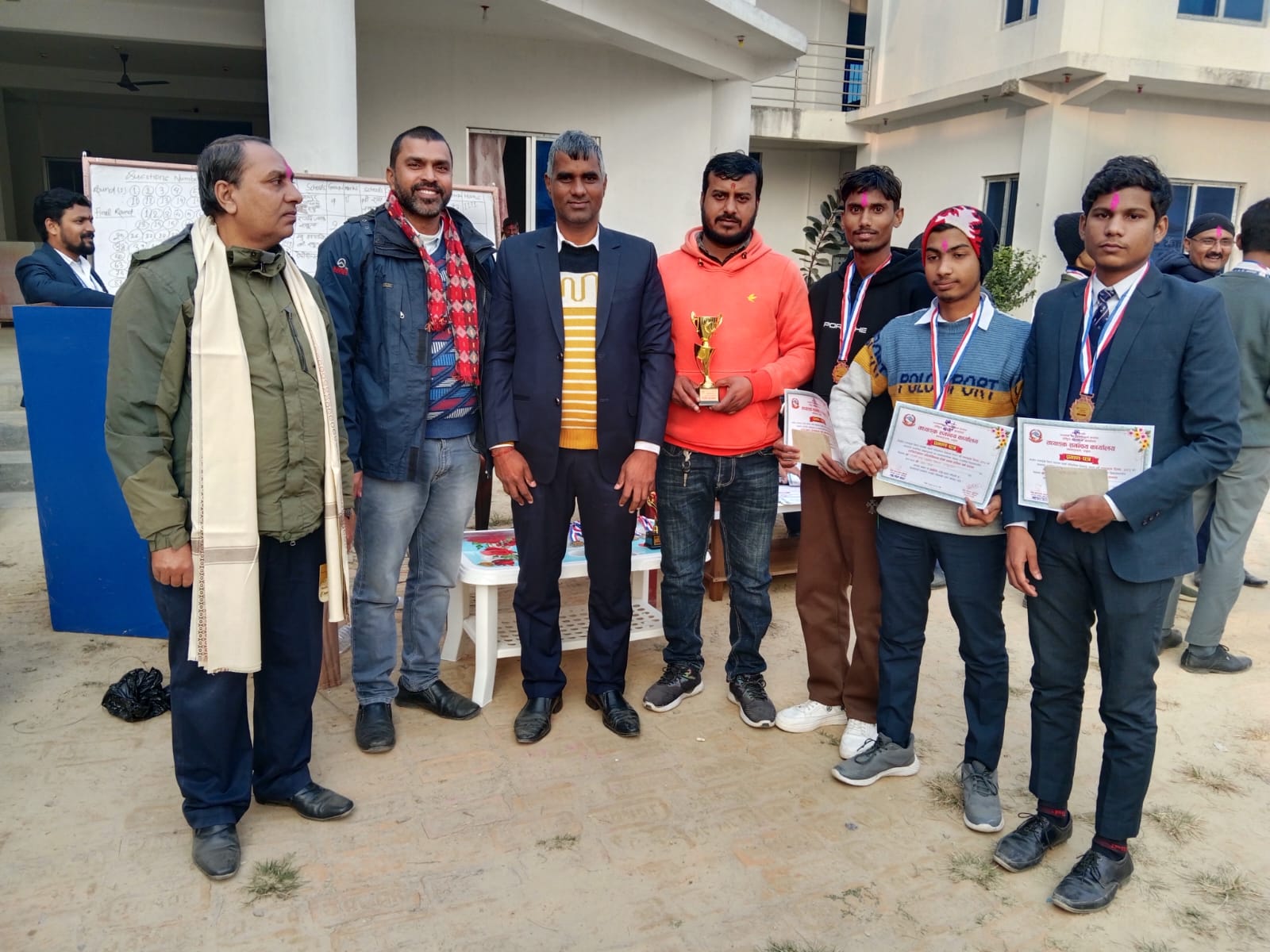 तथ्याङ्क दिवसमा हाजरी जवाफ प्रतियोगता : याज्ञवल्क्य संस्कृत विद्यालय प्रथम