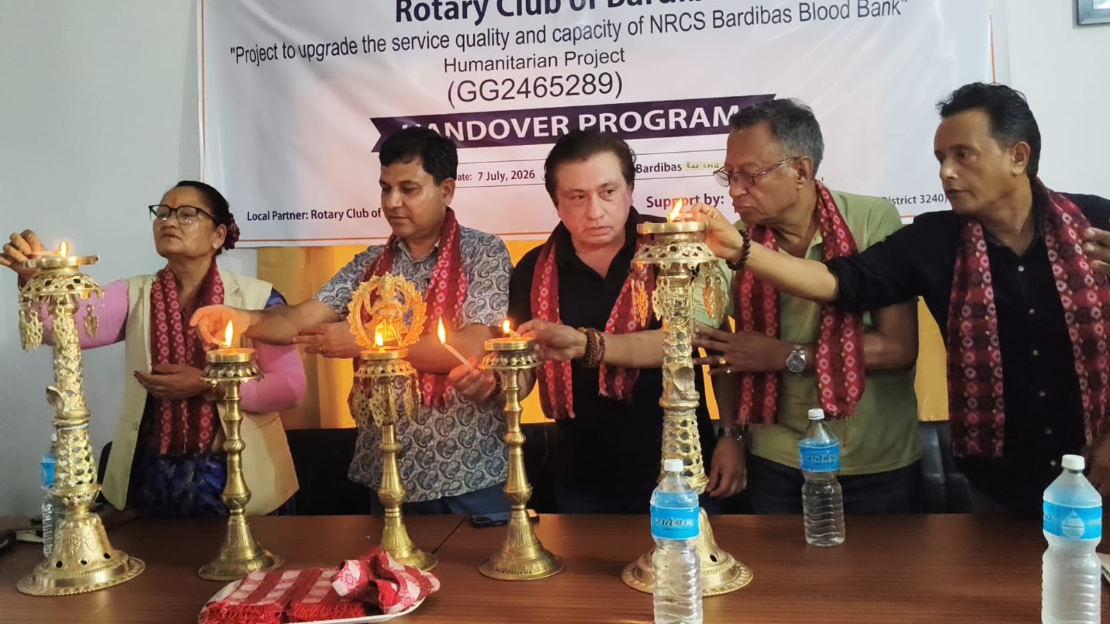 बर्दिबासमा रक्तपट्टिका पृथकीकरण मसिन सञ्चालन